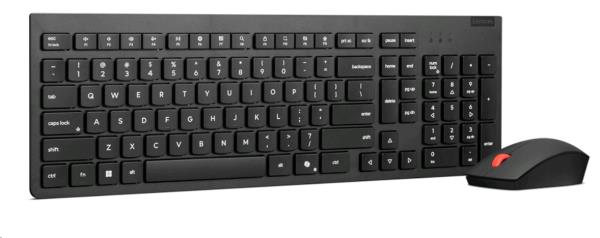 Essential Wireless Combo Keyboard & Mouse Gen2 Black - Copilot Key - Qwerty NL