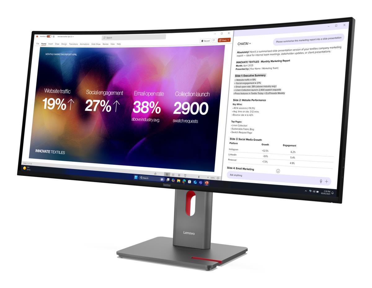 Curved USB-C Monitor - ThinkVision P40WD-40 - 40in - 5120x2160 (5K UHD) - IPS