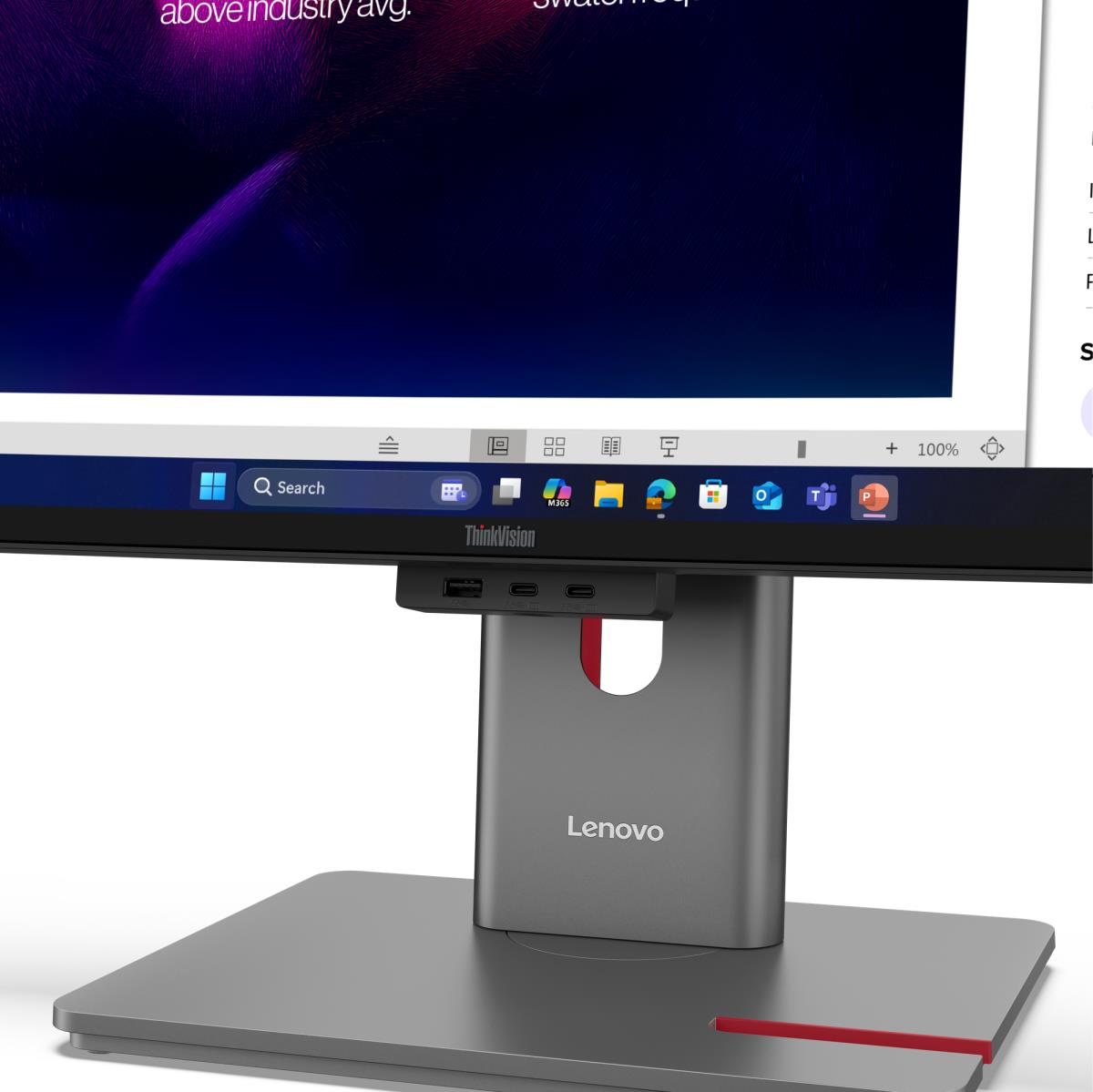 Curved USB-C Monitor - ThinkVision P40WD-40 - 40in - 5120x2160 (5K UHD) - IPS