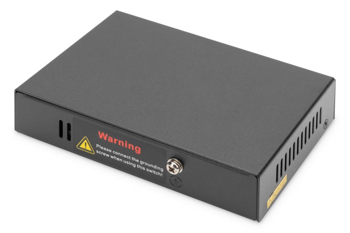 Gigabit PoE Indoor Extender, 4-port, 85W 100m extension, cascadable, self powered