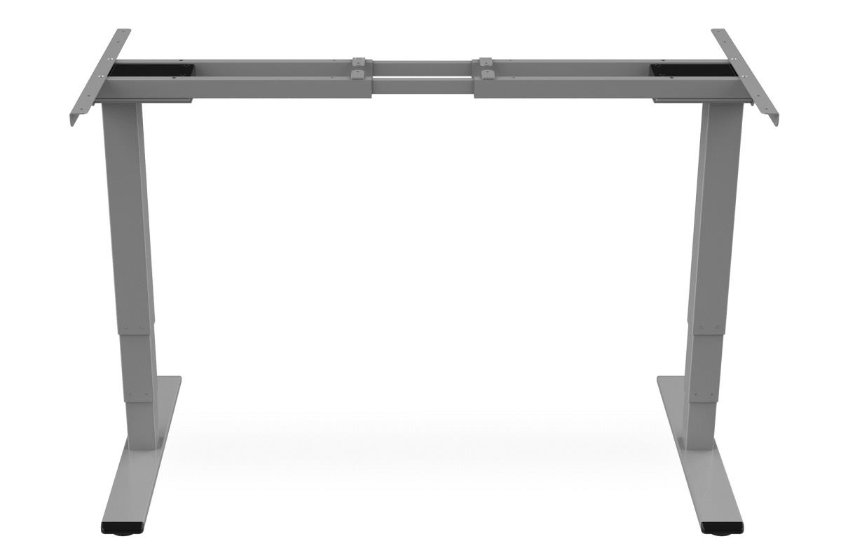 Height Adjustable Standing Desk Frame Dual motor - 3-stages - grey