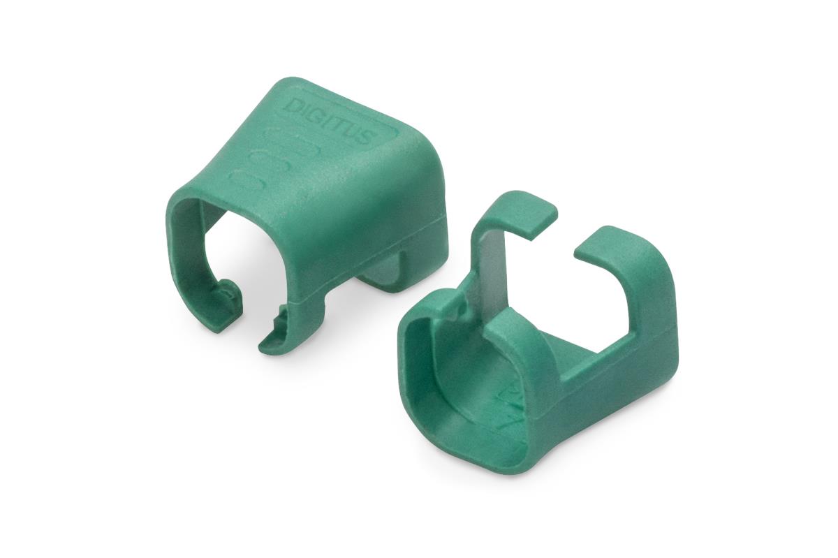 Color clIPS for RJ 45 cable 100 pcs Green