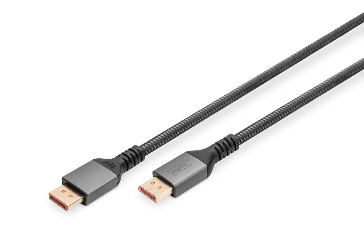 PREMIUM DisplayPort 2.1 connection cable - M/M 1m 16K UHD 80G Aluminum Housing