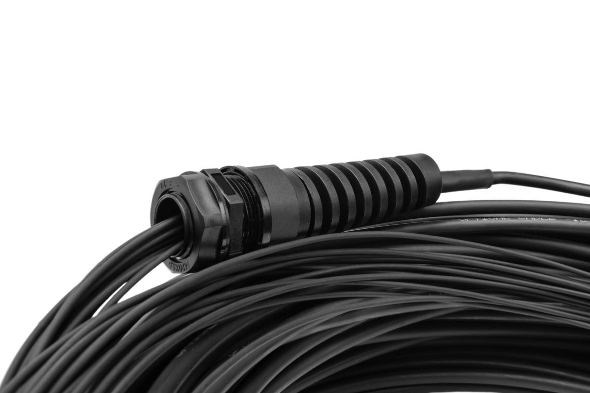 Breakout cable - 12 Fiber SM G.657.A1 LC/UPC-LC/UPC universal color black 50m