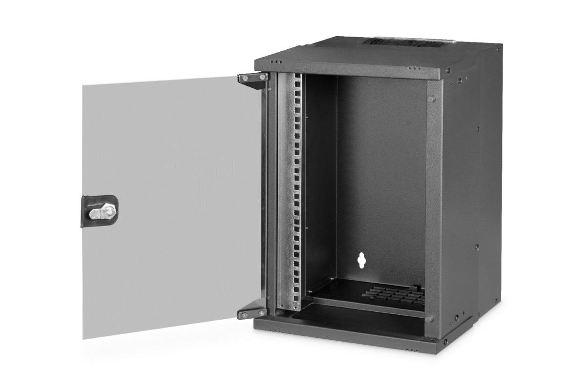 10IN 9U wall mounting cabinet - SOHO PRO 460 x 315 x 300mm black