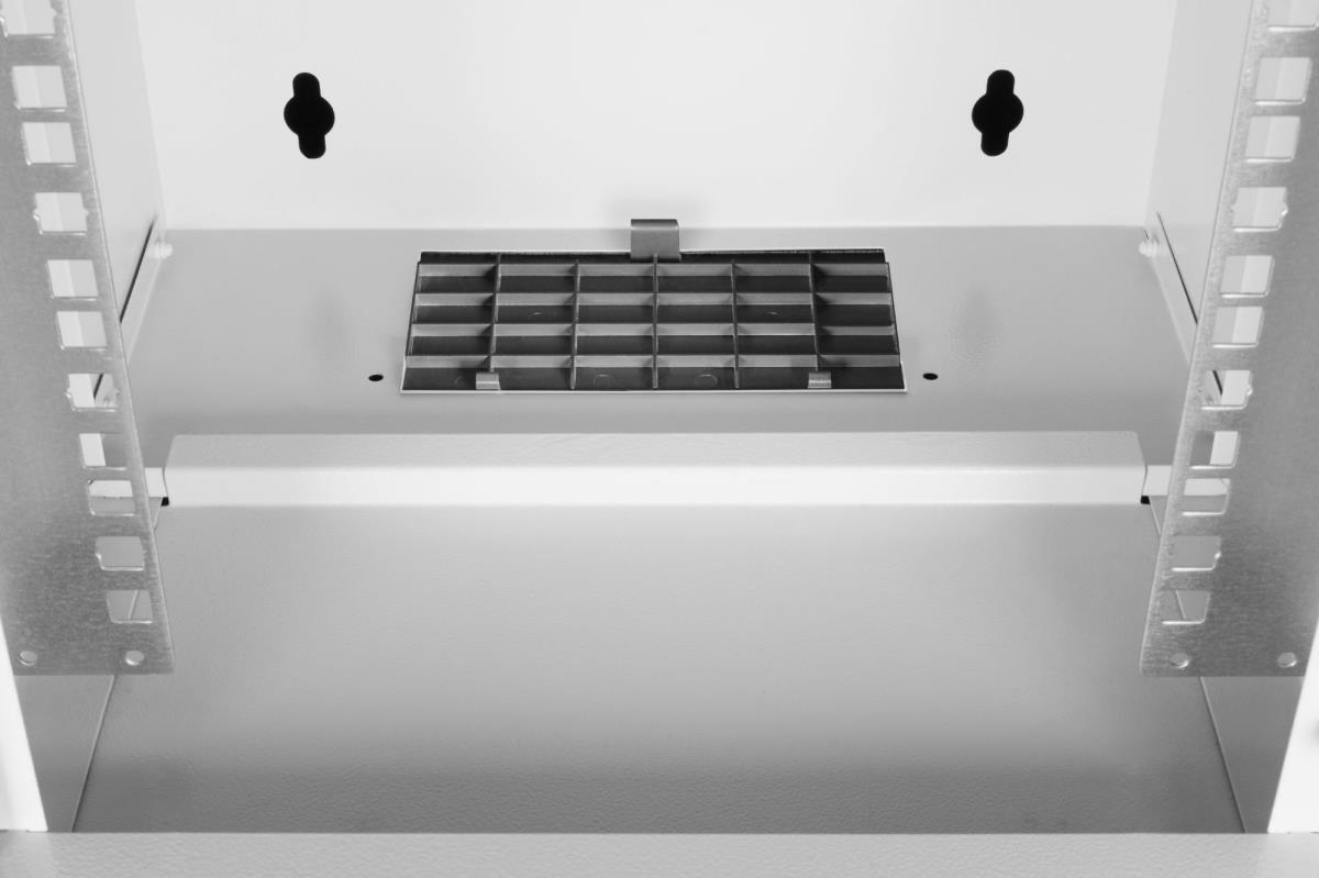 10IN 12U wall mounting cabinet - SOHO PRO 595 x 315 x 300mm grey