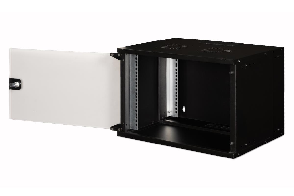 19IN 7U wall mounting cabinet - SOHO PRO 370 x 540 x 400mm black