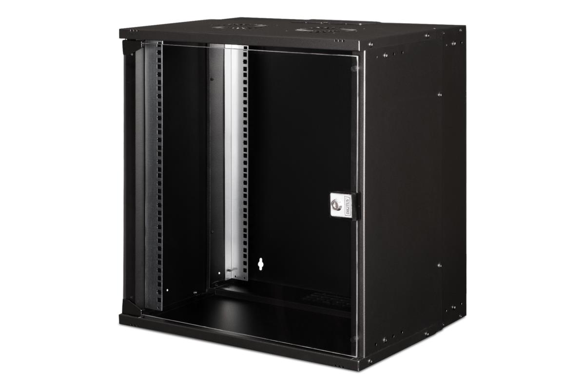 19IN 12U wall mounting cabinet - SOHO PRO 595 x 540 x 400mm black