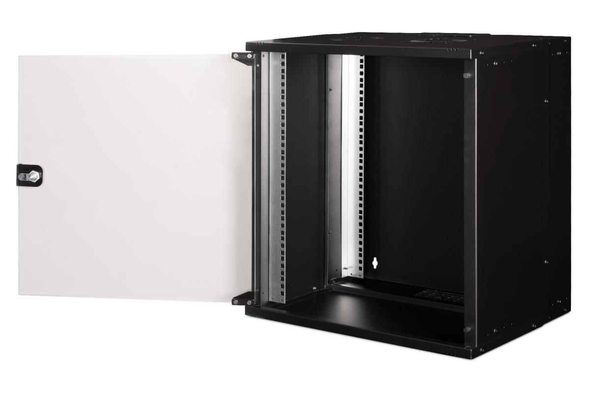 19IN 12U wall mounting cabinet - SOHO PRO 595 x 540 x 400mm black