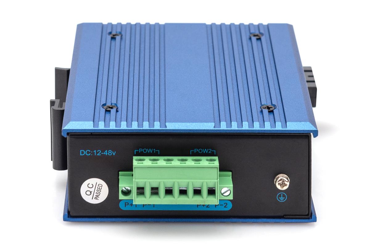 Industrial Gigabit Media Converter - RJ45, SC 20km