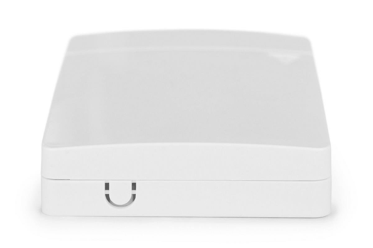 FTTH Enclosure, with 2x LC(APC) DX adapter Surface mount