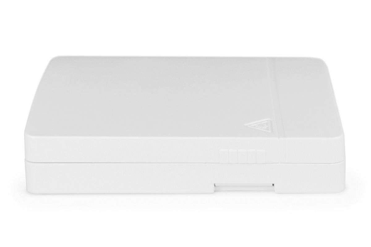 FTTH Enclosure, with 2x LC(APC) DX adapter Surface mount