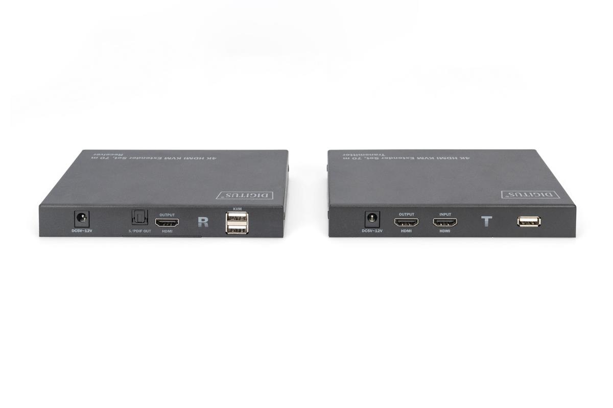 HDMI 2.0 HDMI KVM Extender Set - 70m USB 1.1, touch panel support