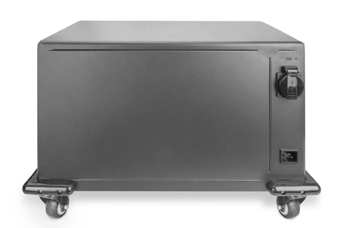 Charging trolley 14in USB-C electronic PIN lock 16 charge bases fan 384 x 550 x 375mm