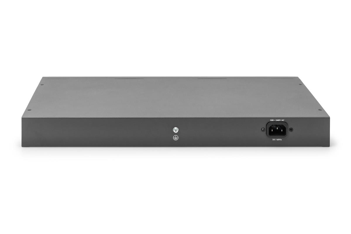 Unmanaged PoE Switch - 24-Port Gigabit + 2-Port Gigabit SFP