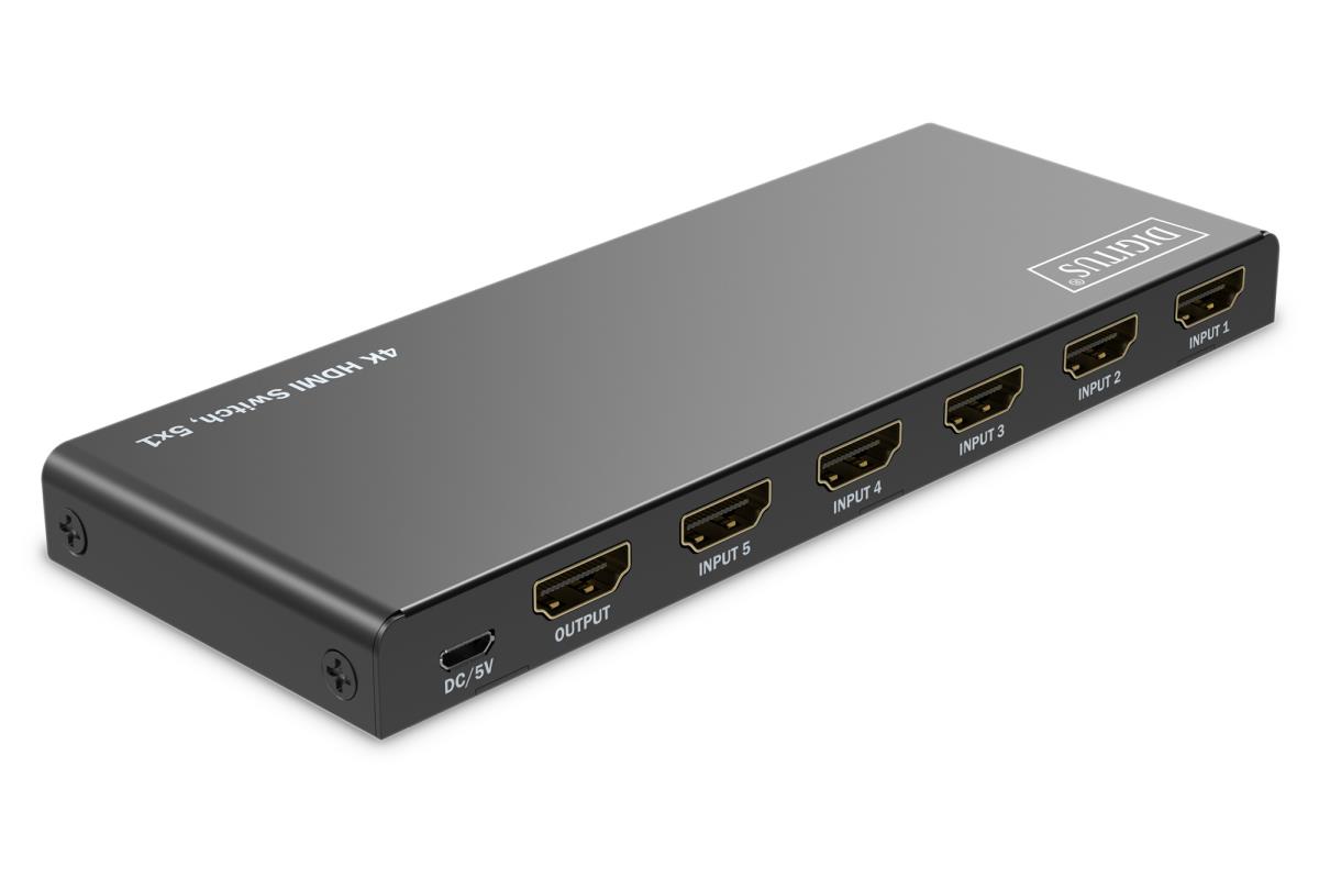 5x1 HDMI Switch. 4K/60Hz HDCP 2.3