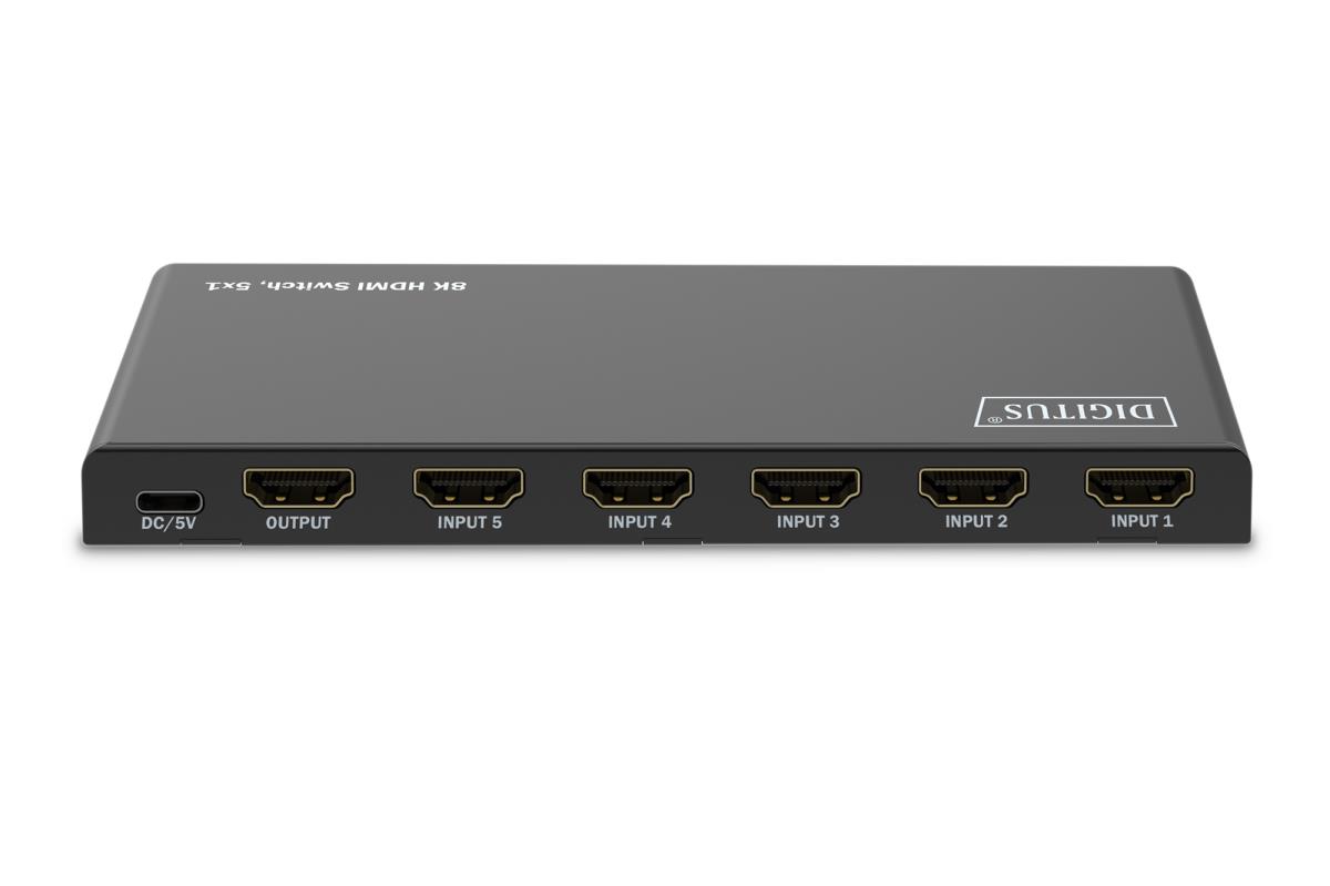 5x1 HDMI Switch. 8K/60Hz (4:4:4). HDR. HDCP2.3