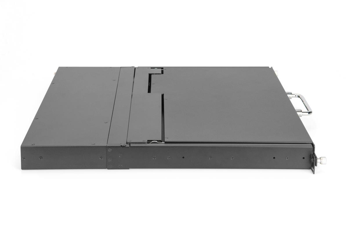 Modular Console with 17in TFT 48.3cm 8Port KVM Touch 8 x HDMI. HD Resolution - US Keyboard