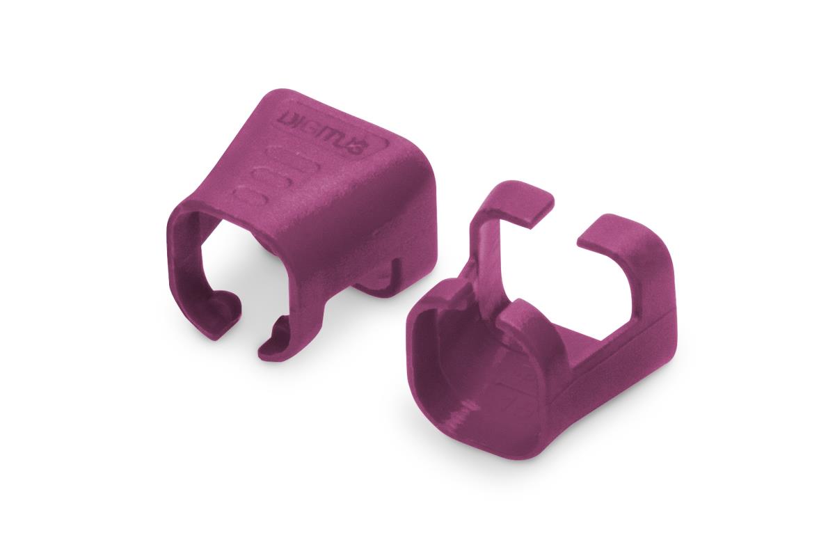 Color clIPS for RJ45 plugs 100 pcs Magenta