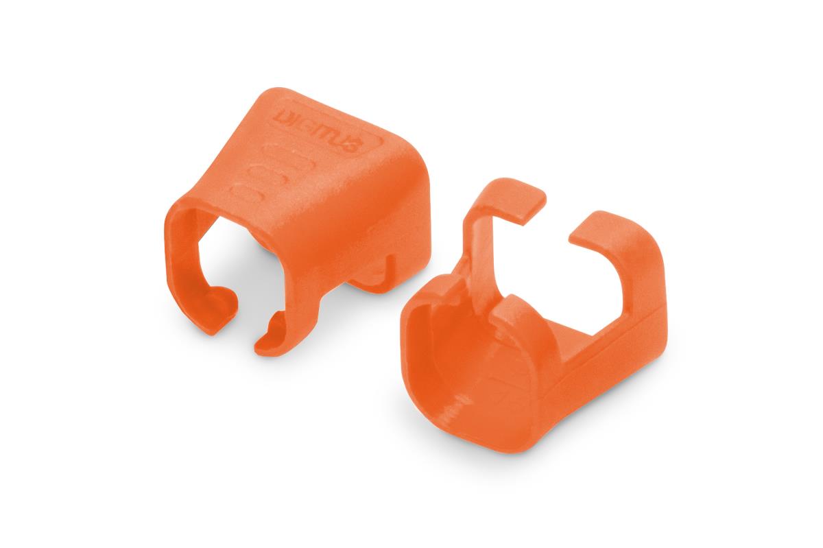 Color clIPS for RJ45 plugs 100 pcs orange
