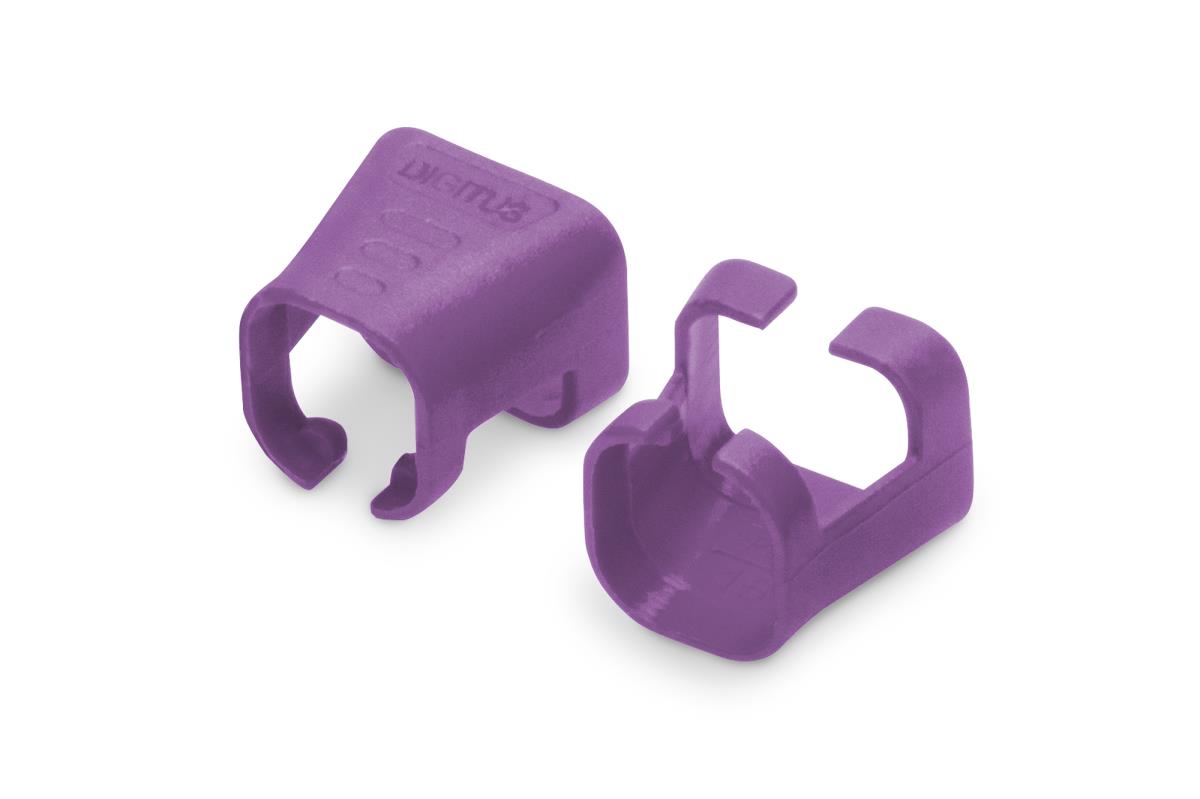 Color clIPS for RJ45 plugs 100 pcs Purple