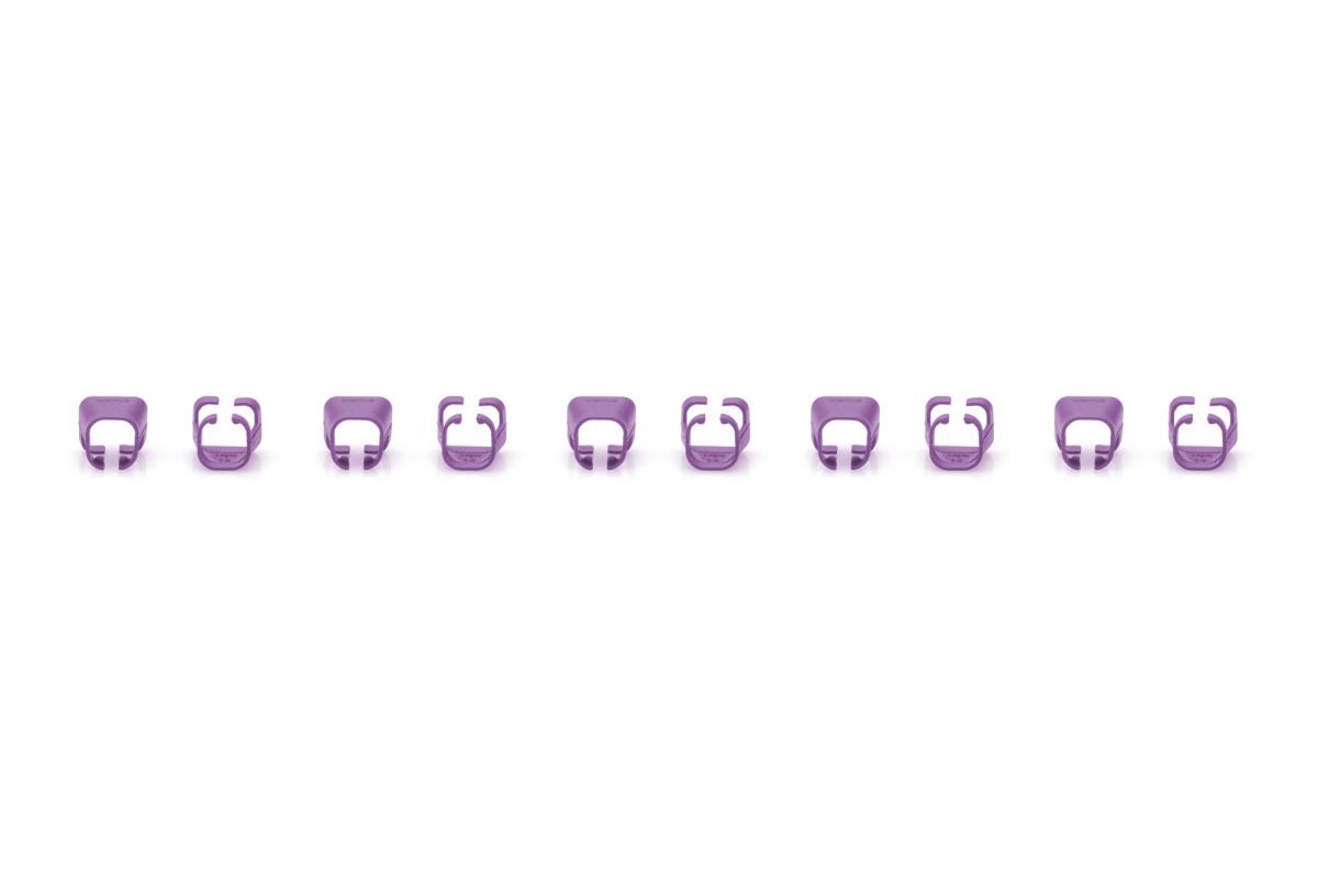 Color clIPS for RJ45 plugs 100 pcs Purple