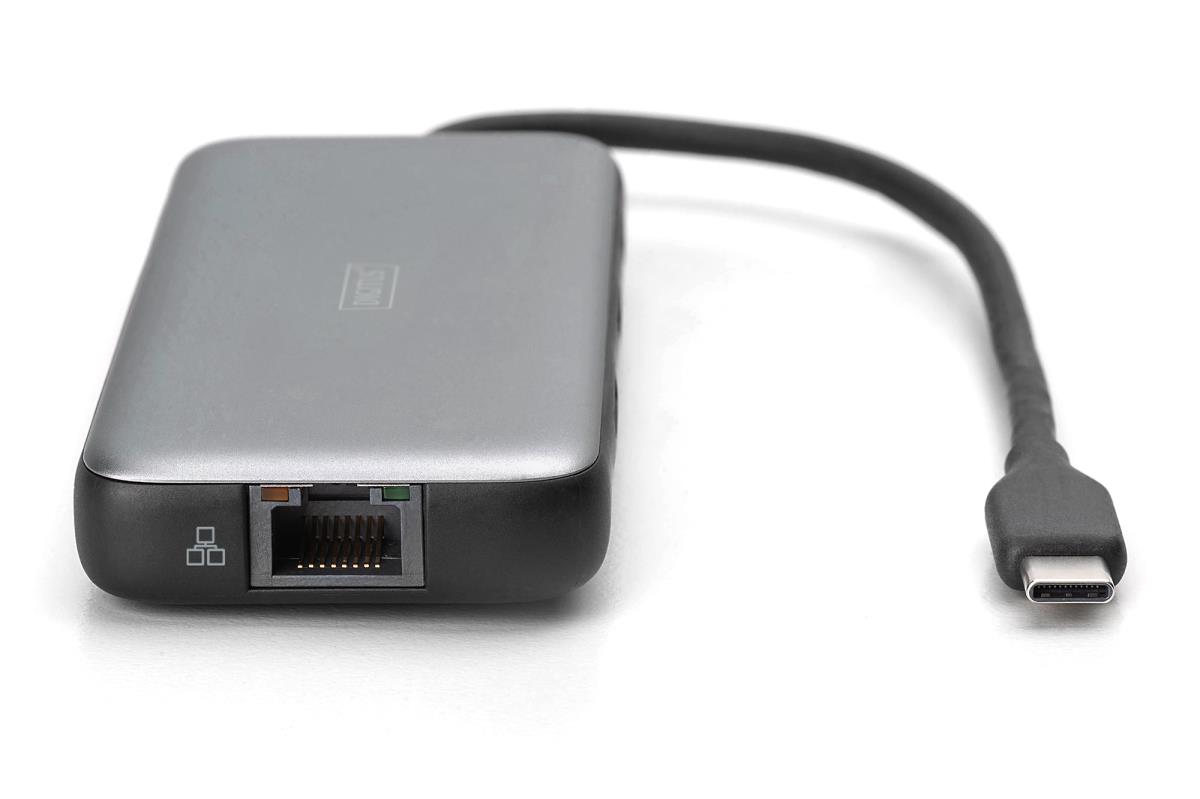 USB-C docking station, 7-port - HDMI / 2x USB-A 3.2 Gen 2 / GbE / SD / MicroSD - 100W USB Power Delivery