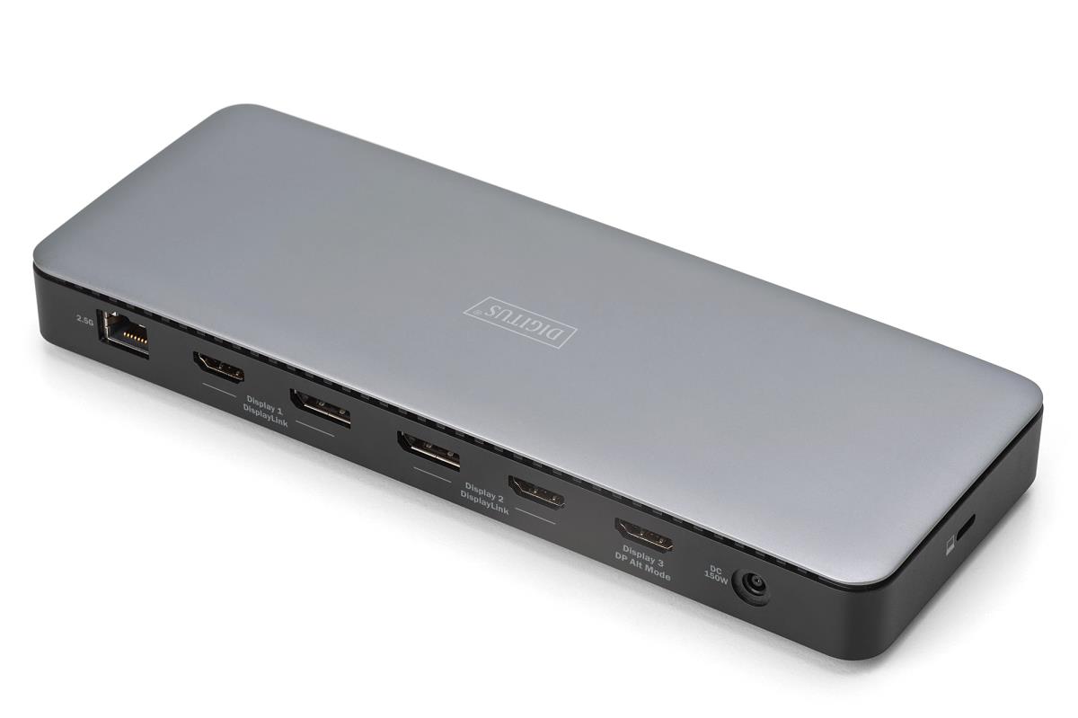 USB-C docking station, 13-port - 3x HDMI / 2x DP / 3x USB-A 3.2 Gen 1 / USB-A 3.2 Gen 2 / USB-C 3.2 Gen 2 / GbE / DC-Jack - 150 watts max / 3.5mm