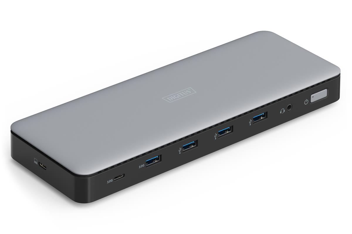 USB-C docking station, 13-port - 3x HDMI / 2x DP / 3x USB-A 3.2 Gen 1 / USB-A 3.2 Gen 2 / USB-C 3.2 Gen 2 / GbE / DC-Jack - 150 watts max / 3.5mm