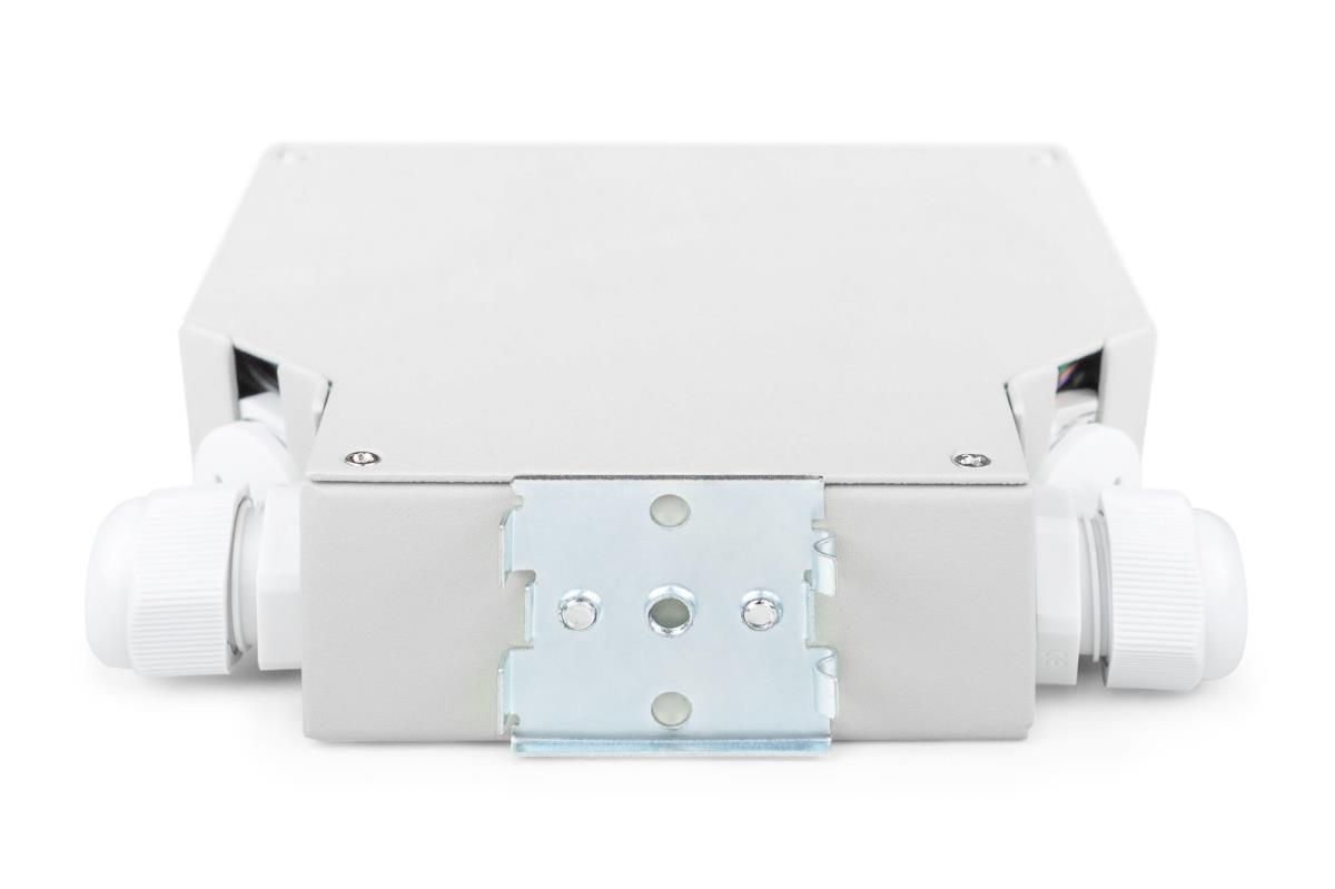 Fiber DIN Rail Box Preassembled SM 6 SC DX with Pigtails and Couplers
