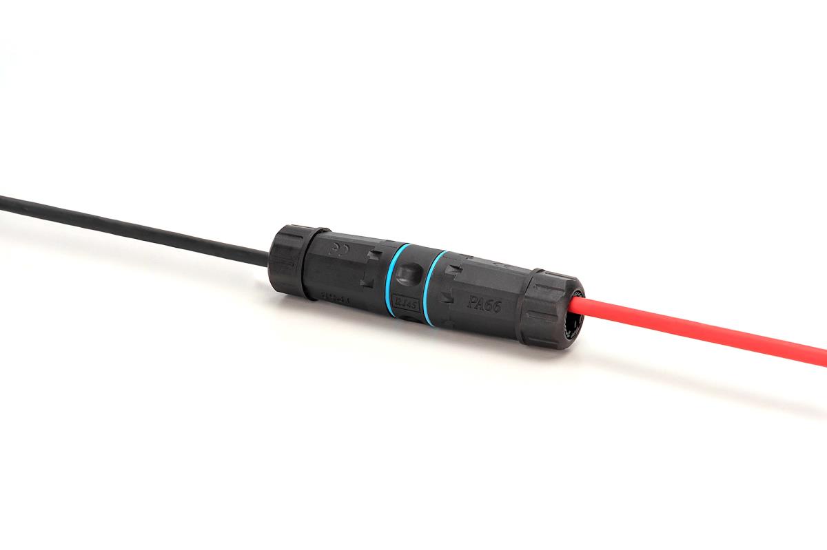 CAT6A Outdoor connector IP68 protection RJ45 to RJ45 connection
