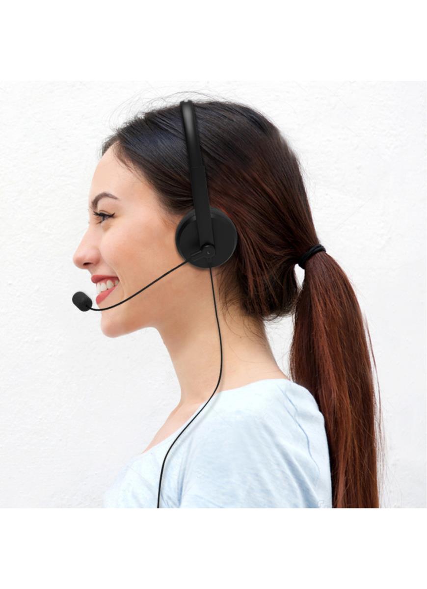 Office Headset - Stereo - USB-a - Black - With Microphone