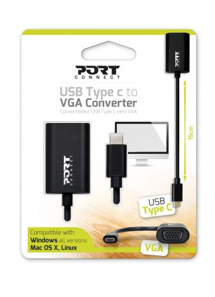 USB Type C To Vga Converter 1 5m