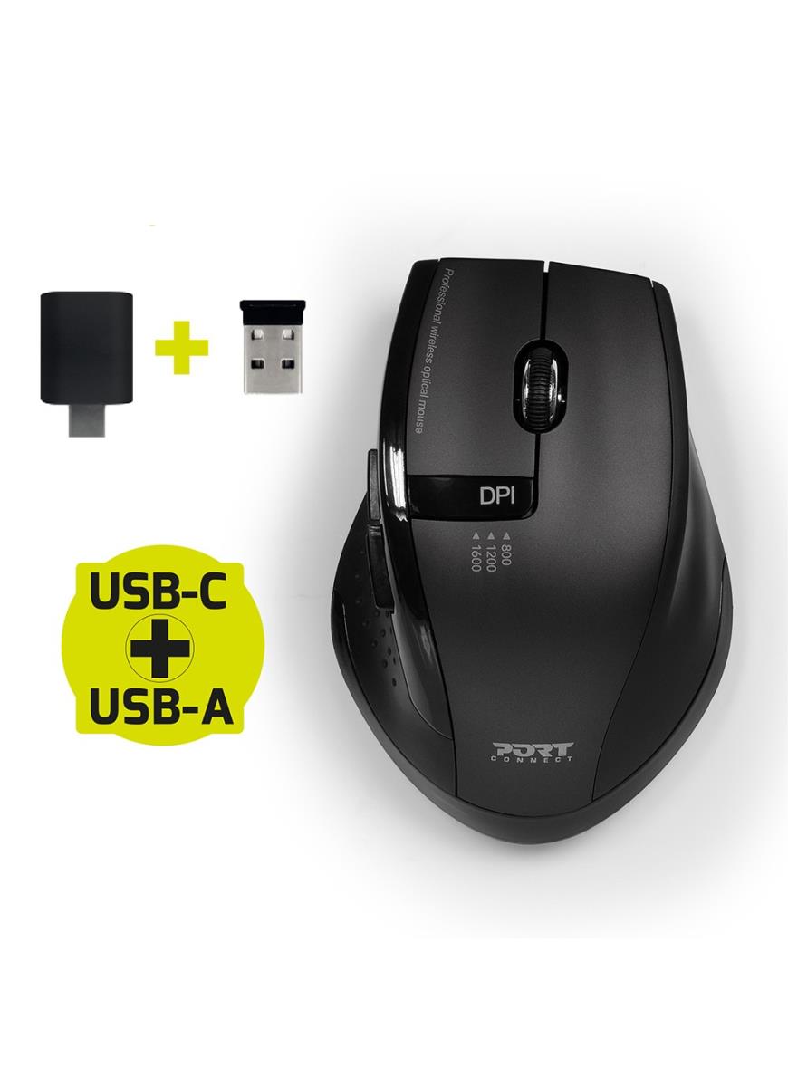 Slient Wireless Mouse Combo USB-a USB-c