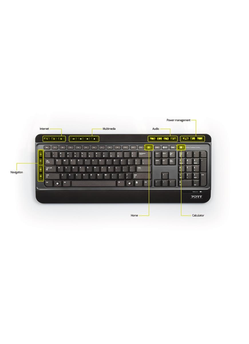 Silent Pack 2 In 1 Wireless Keyboard + Mouse - Azerty French
