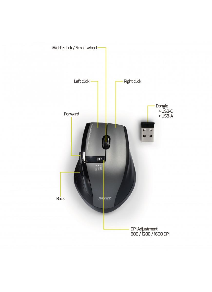 Silent Pack 2 In 1 Wireless Keyboard + Mouse - Azerty French