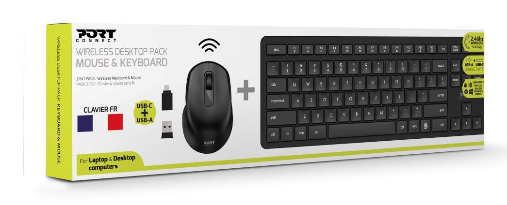 Wireless Desktop Pack - Mouse & Keyboard - Qwerty US