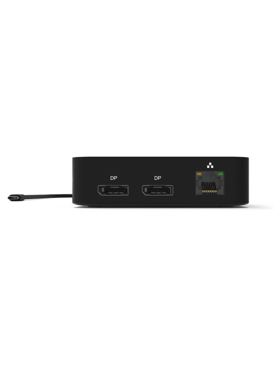 USB-C 2X4K TRAVEL DOCKING STATION - 5x USB-A 3.1 Gen1 / USB-C 3.2 Gen2 / 2x DP / SD Reader / Gbe - EU