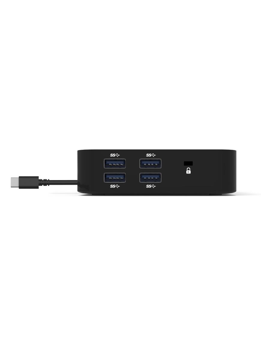 USB-C 2X4K TRAVEL DOCKING STATION - 5x USB-A 3.1 Gen1 / USB-C 3.2 Gen2 / 2x DP / SD Reader / Gbe - EU