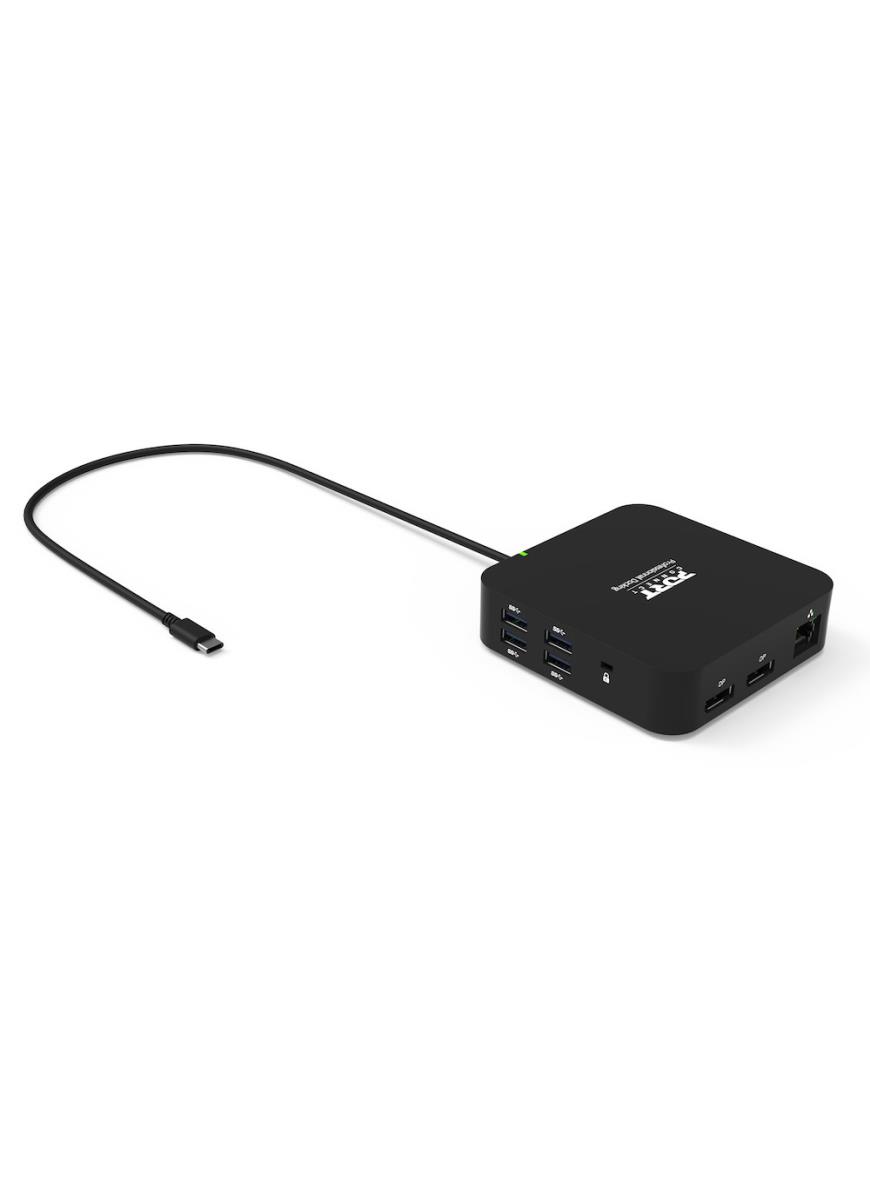 USB-C 2X4K TRAVEL DOCKING STATION - 5x USB-A 3.1 Gen1 / USB-C 3.2 Gen2 / 2x DP / SD Reader / Gbe - EU