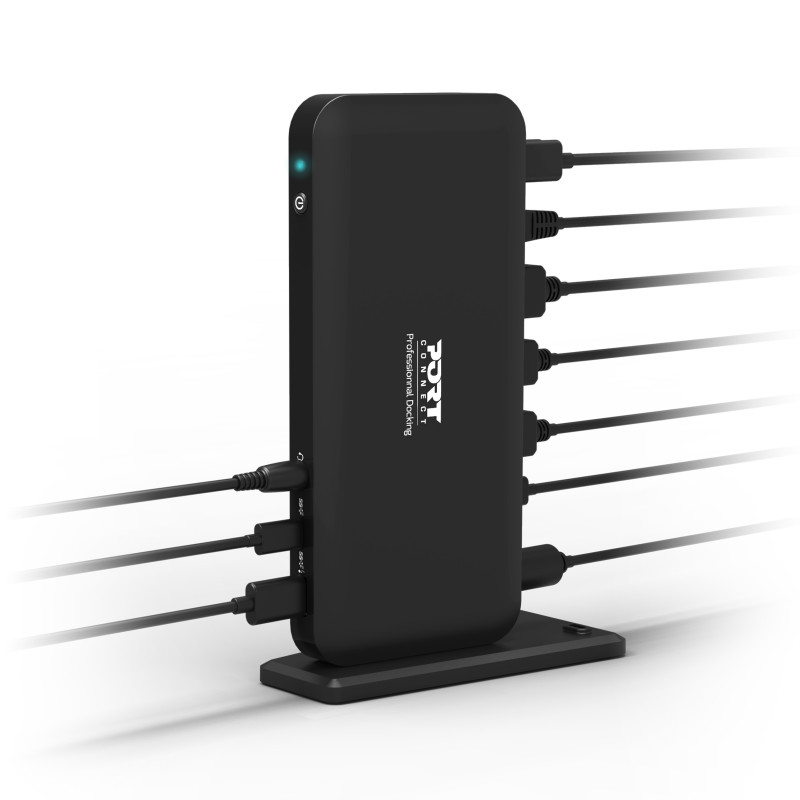 USB-C 3X4K OFFICE DOCKING STATION - 3x USB-A / USB-C / 2x DP / HDMI / Gbe / Combo 3.5mm - 85W USB Power Delivery - EU