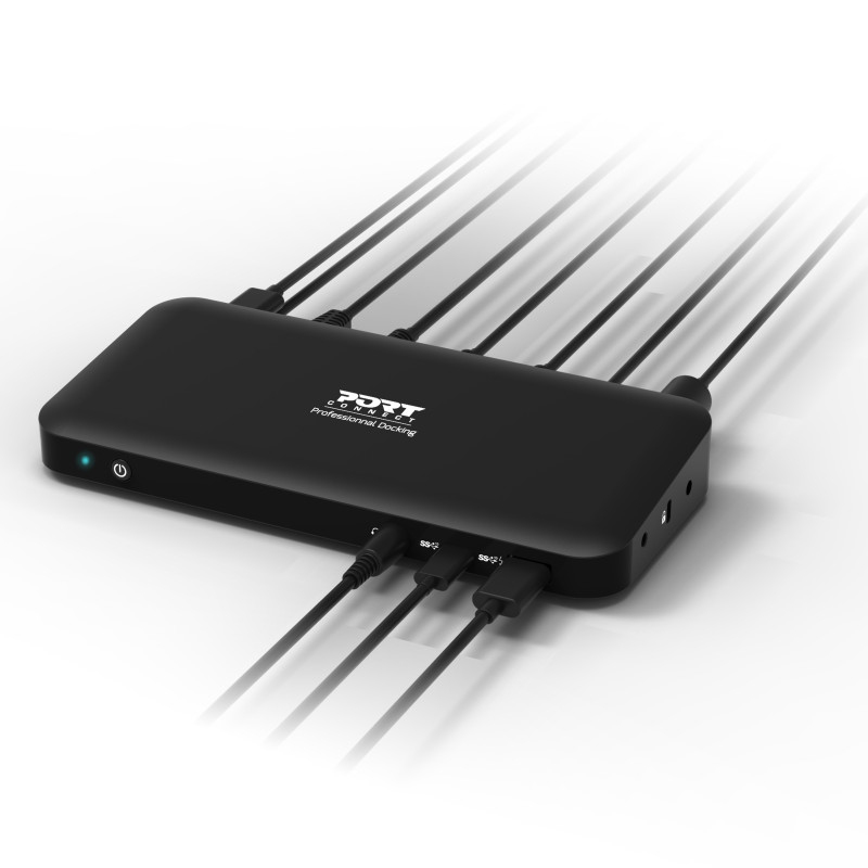 USB-C 3X4K OFFICE DOCKING STATION - 3x USB-A / USB-C / 2x DP / HDMI / Gbe / Combo 3.5mm - 85W USB Power Delivery - EU