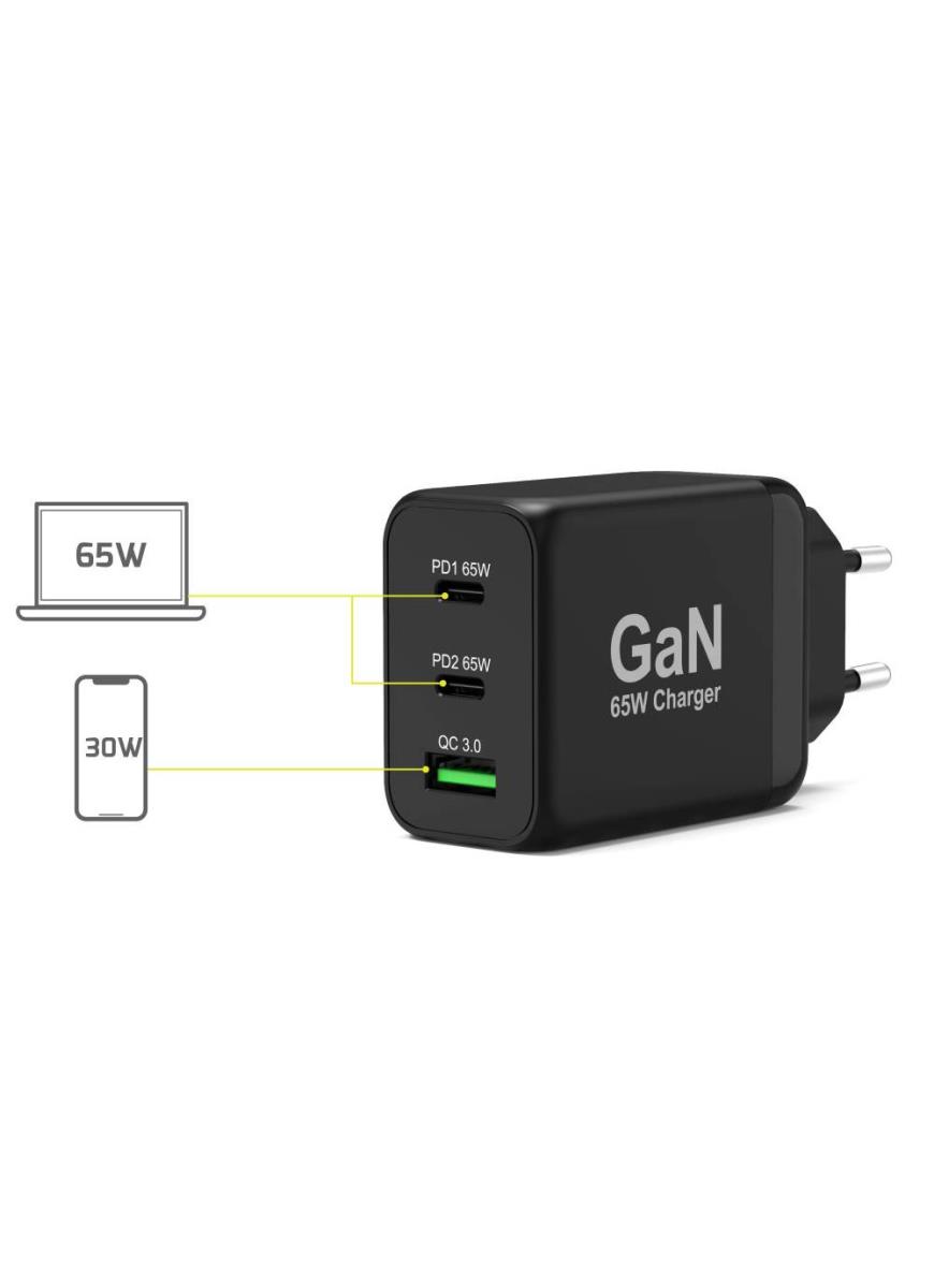 Power Supply 65w - Type C Gan - Eu