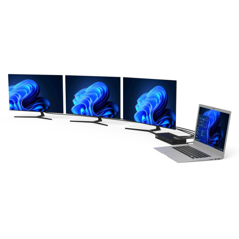 USB-C Docking Universal Office - 3x 4K  - 100W USB Power Delivery