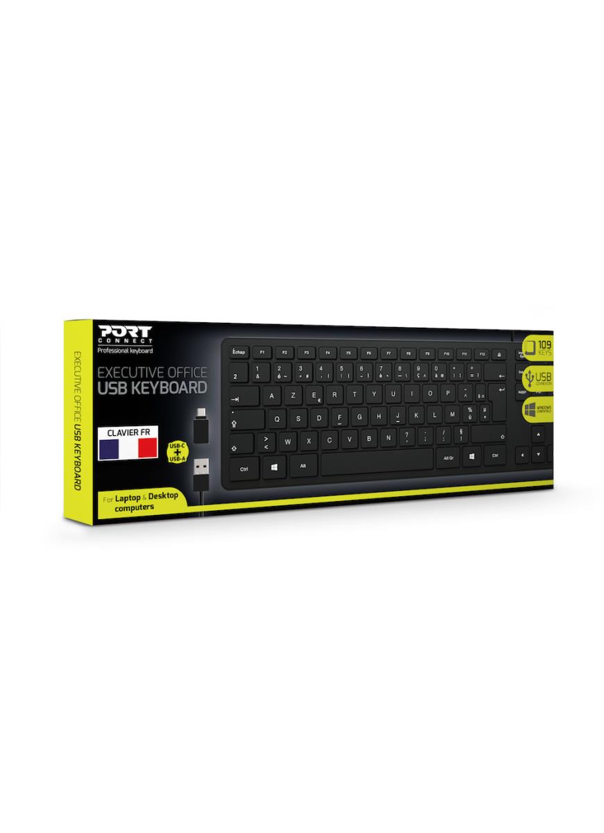 Professional USB Wired Keyboard - Azerty French