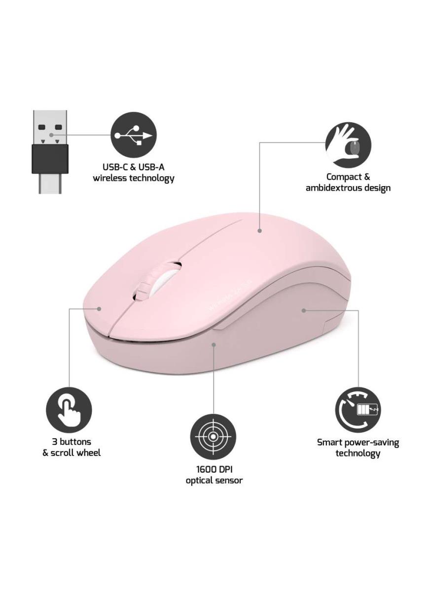 Collection Ii Wireless Mouse 2.4GHz - Blush