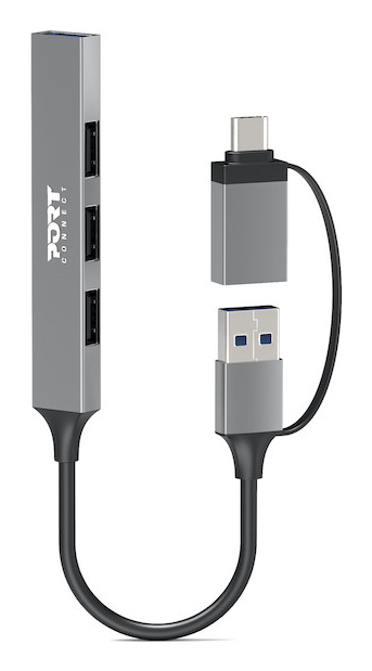 USB-C / USB-A HUB to 4 USB-A ports 480 Mbps SLIM