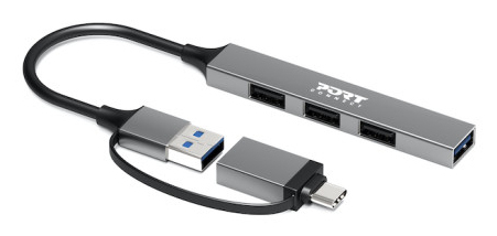 USB-C / USB-A HUB to 4 USB-A ports 480 Mbps SLIM