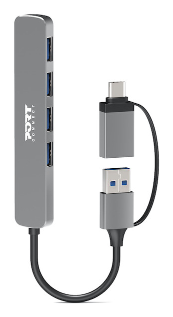 HUB USB-C / USB-A to 4 ports USB-A 3.0 5Gbps