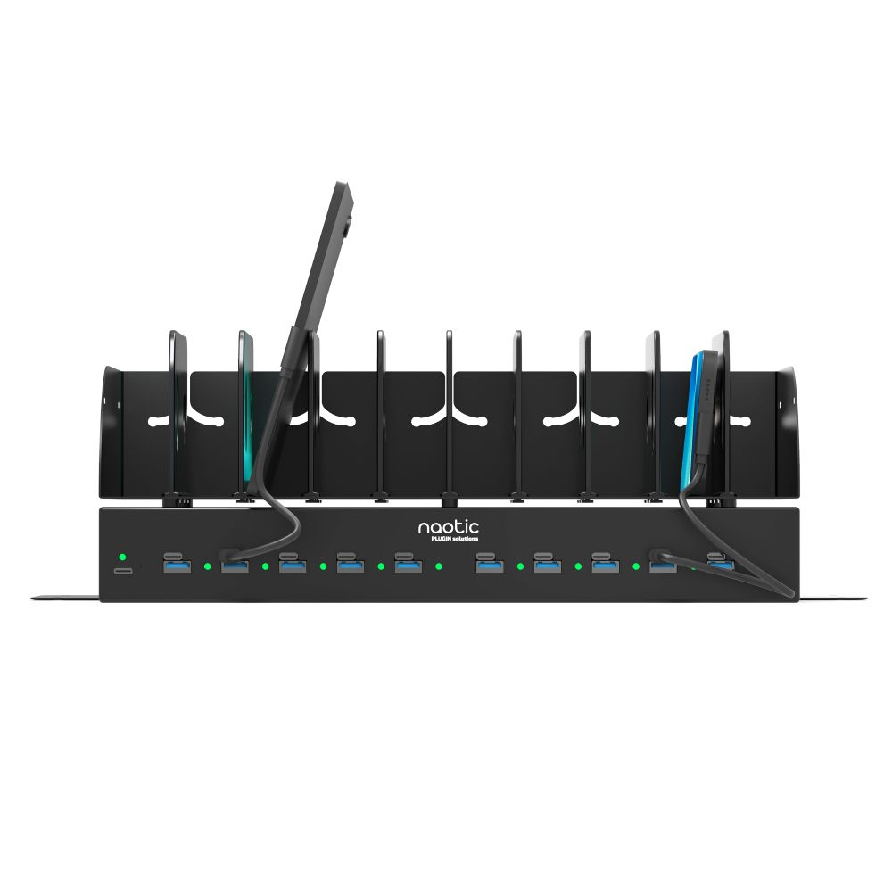 Charging station 10 USB-C/A devices PD 30W